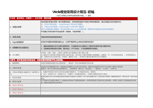 活动页面设计规范