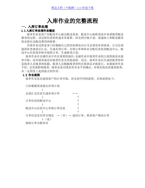 入库作业完整操作流程,仓库收货入库细节过程与规范讲解 - 仓库收货员