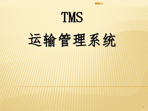 TMS运输管理系统