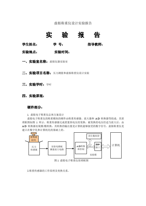 虚拟称重仪实验