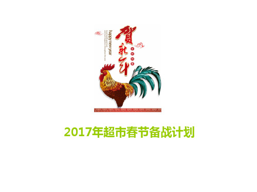 2017超市春节备战计划汇编