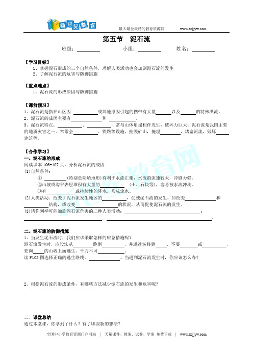 3.5泥石流(课件 学案)