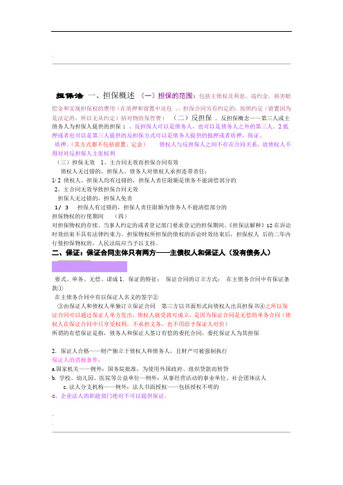 司法考试之【担保法】专家解析