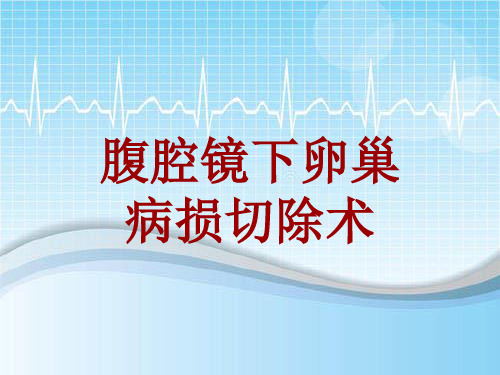 手术讲解模板：腹腔镜下卵巢病损切除术