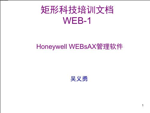 第三方Modbus协议设备如何与霍尼韦尔-WEBsAX管理软件通讯幻灯片