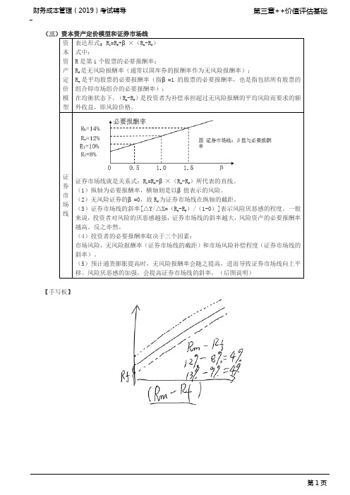 资本资产定价模型(2)