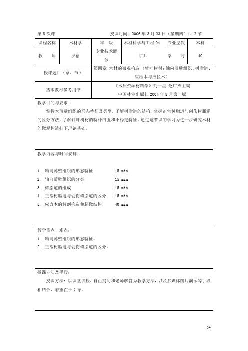 轴向薄壁组织