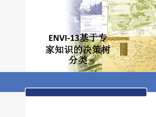 ENVI-13基于专家知识的决策树分类ppt课件