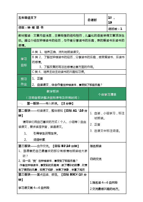 钟楼读书