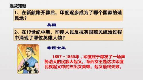 北师大版历史九年级下2.5 印度和土耳其的民族解放运动课件(共26张PPT)