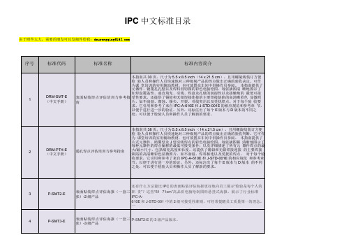 IPC中文标准目录