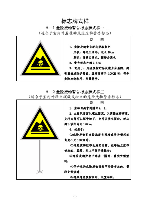 验收各种标识