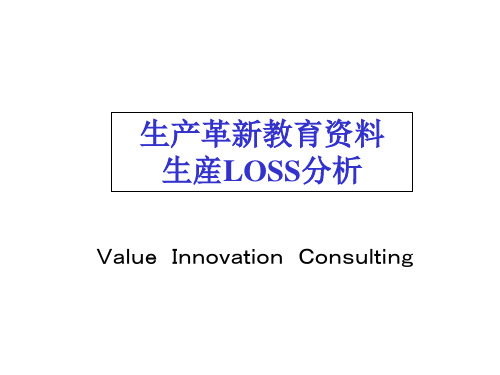 生产LOSS分析CN专业知识课件