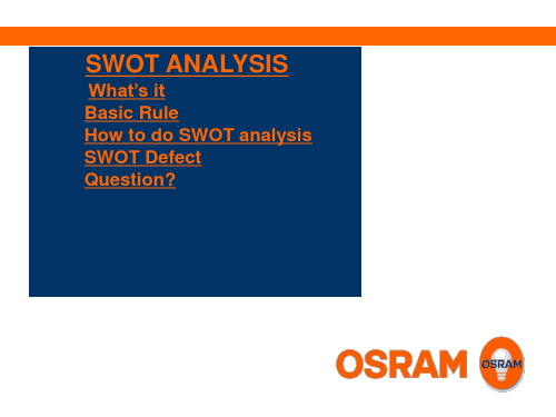 SWOT Analysis