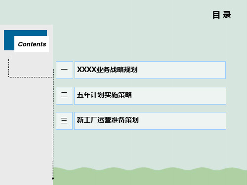 业务战略规划及实施策略课件