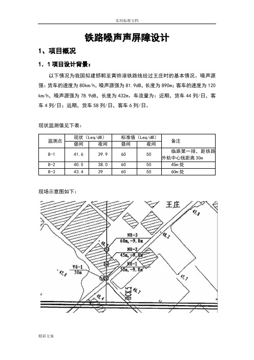 铁路噪声声屏障设计