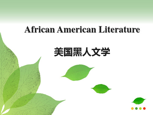 African-American-Literature知识讲解