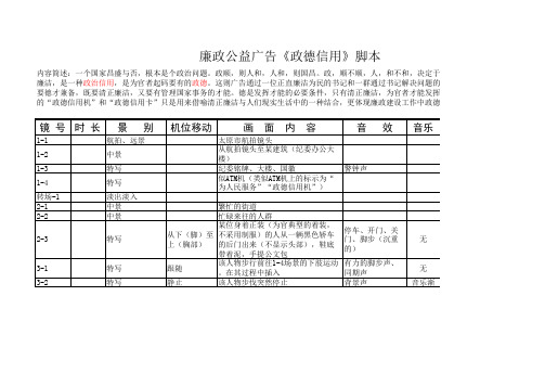 清正廉洁公益广告1