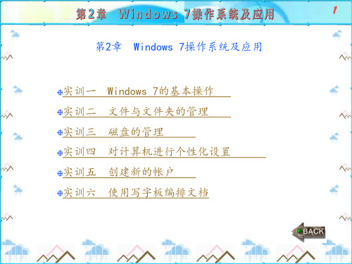 大学计算机应用基础上机实训(Windows 7 Office 2010)(高等学校版) (2)