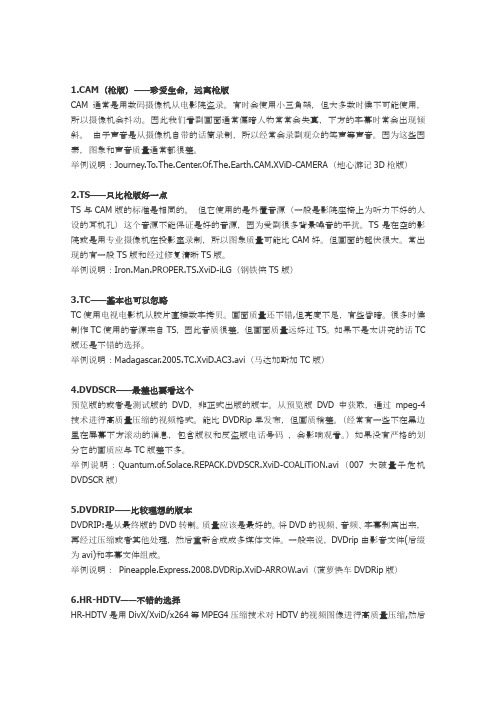 30种视频格式的介绍