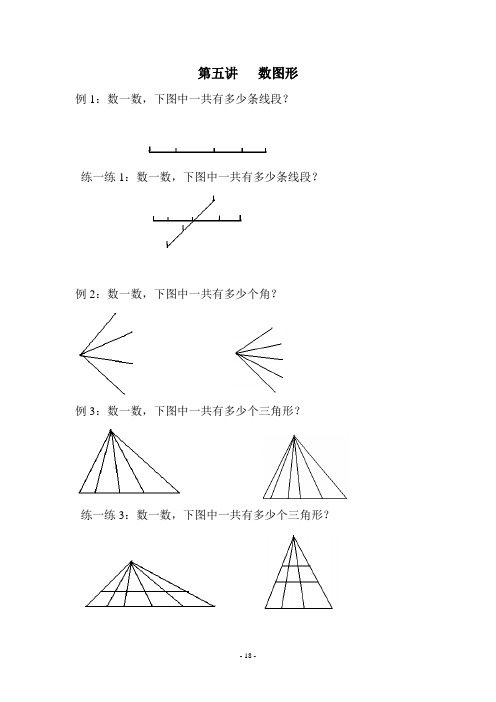 三升四    第五讲   数图形