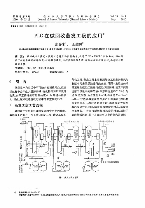 PLC在碱回收蒸发工段的应用