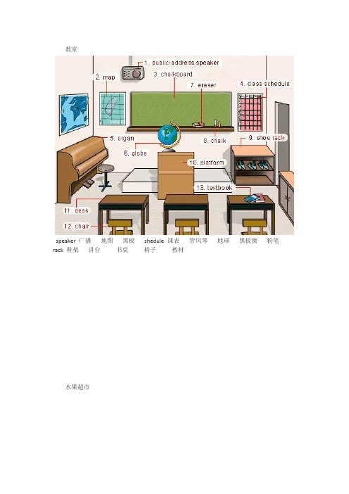 37张图生活常用英语词汇