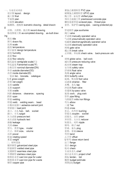 科技英语应用专业词汇