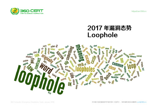 2017年度安全报告——漏洞势态