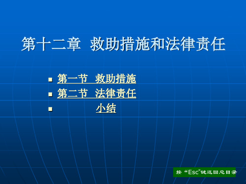 第十二章  救助措施和法律责任123