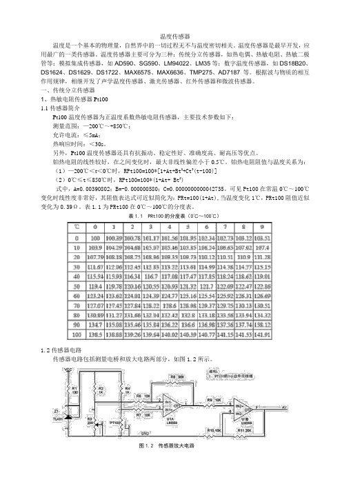 温度传感器总结