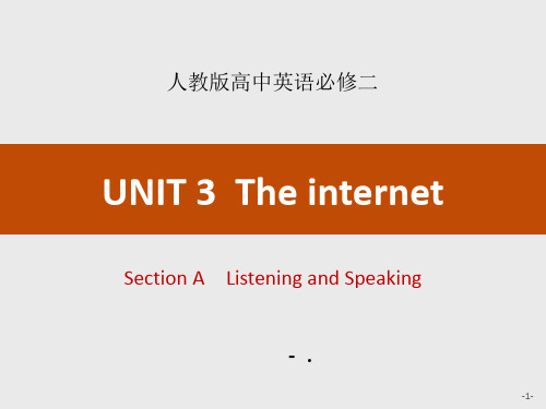 《The internet》Section A PPT