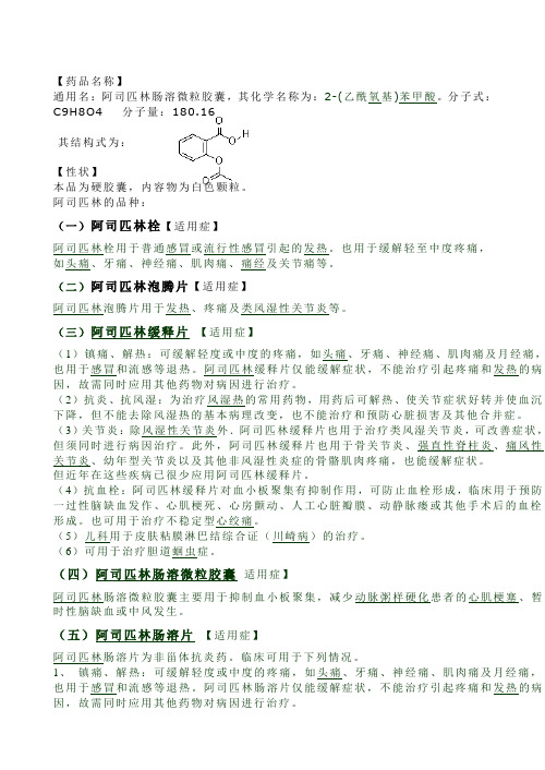 阿司匹林的测定