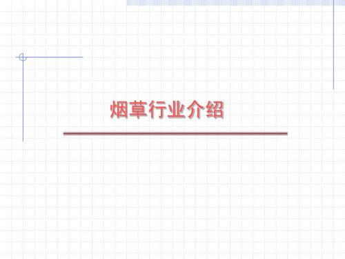 128     烟草行业信息系统培训资料