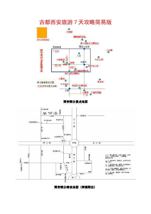 (整理)古都西安旅游7天攻略简易版