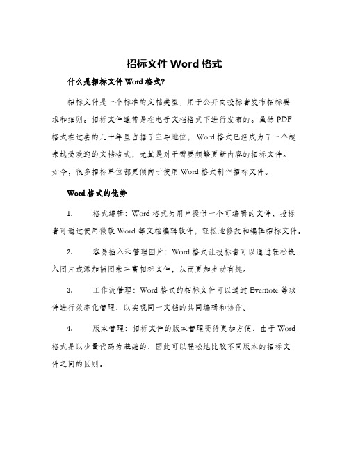 招标文件word