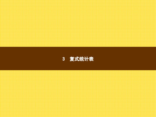 人教版小学数学三年级下册精品教学课件 第3章复式统计表 (2)