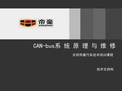 吉利 CAN-bus系统