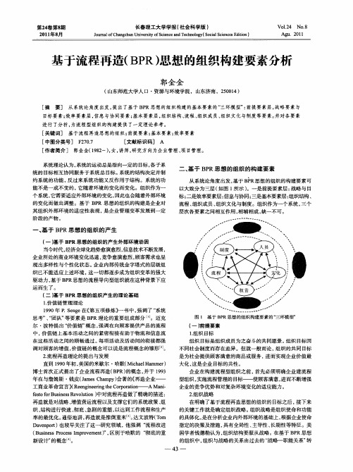 基于流程再造(BPR)思想的组织构建要素分析