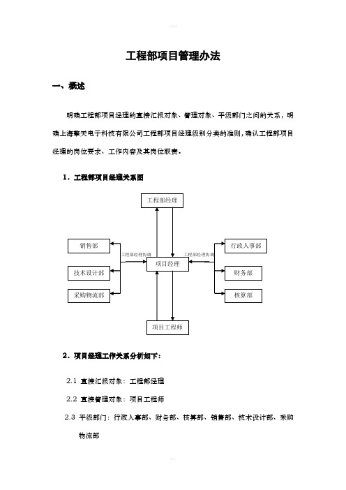 建筑智能化工程部管理制度