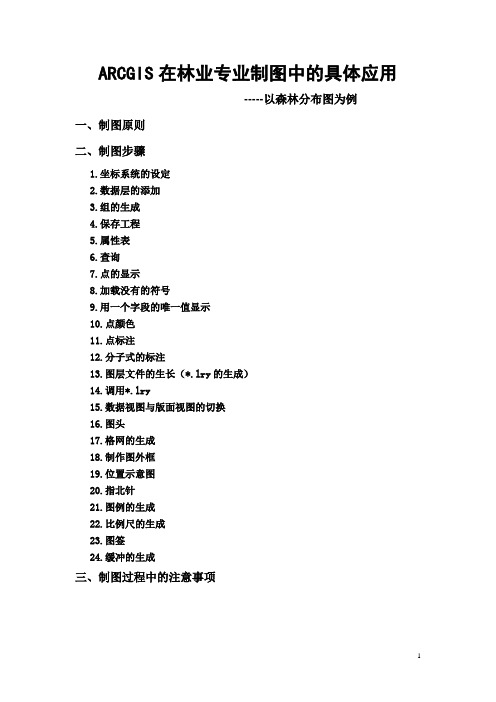 ARCGIS在林业专业制图详解