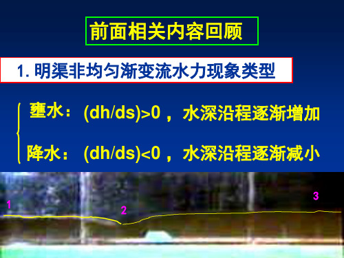 水面曲线分析定