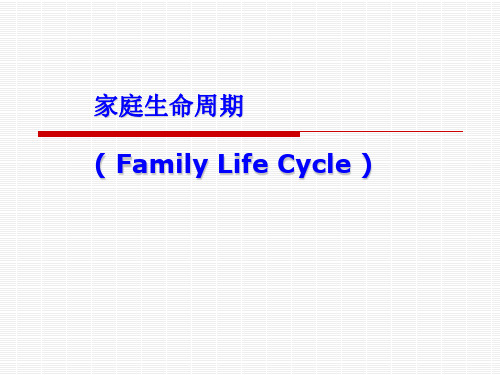 家庭生命周期