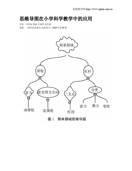 思维导图在小学科学教学中的应用