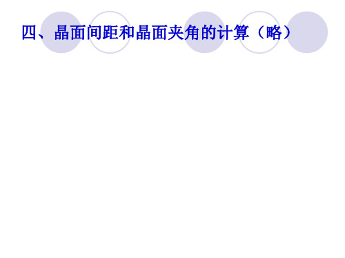 三、倒易空间衍射条件——矢量方程