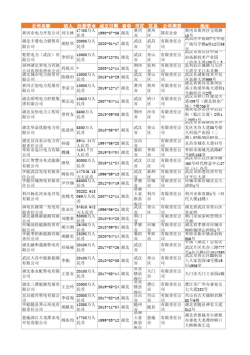 2021年湖北省电力供应企业名录909家