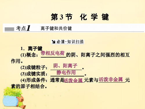 (新课标)2017版高考化学一轮复习第5章原子结构与元素周期律第3节化学键课件
