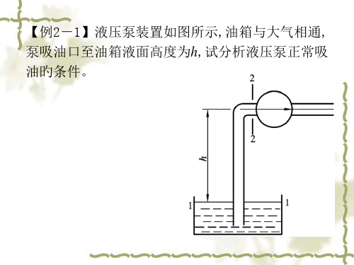 液压传动习题集锦