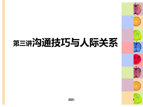 大学生人际关系与沟通技巧PPT课件