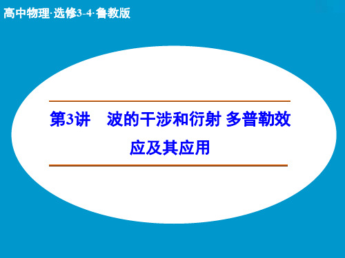 高中物理 波的干涉和衍射 多普勒效应及其应用课件 鲁科选修34